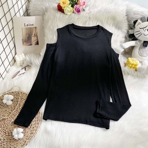 unf5q threaded pullover long sleeve t-shirt t-shirt for women's and winter neck korean versionslim 2020 slim with round autumn andshoul, White
unf5q threaded pullover long sleeve t-shirt t-shirt for women's and winter neck korean versionslim 2020 slim with round autumn andshoul, White