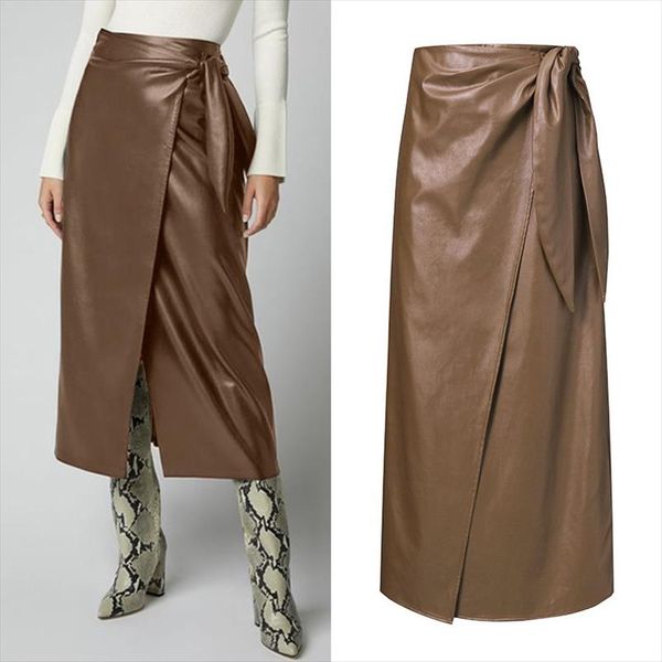 womens pu leather vestidos zanzea 2020 stylish button skirts high waist split lace up midi skirts female solid robe oversized, Black
womens pu leather vestidos zanzea 2020 stylish button skirts high waist split lace up midi skirts female solid robe oversized, Black