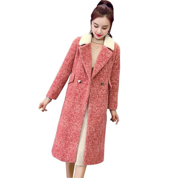 fashion faux coats women long slim thicken woolen coats autumn winter ladies blends outwears yp2076, Black
fashion faux coats women long slim thicken woolen coats autumn winter ladies blends outwears yp2076, Black