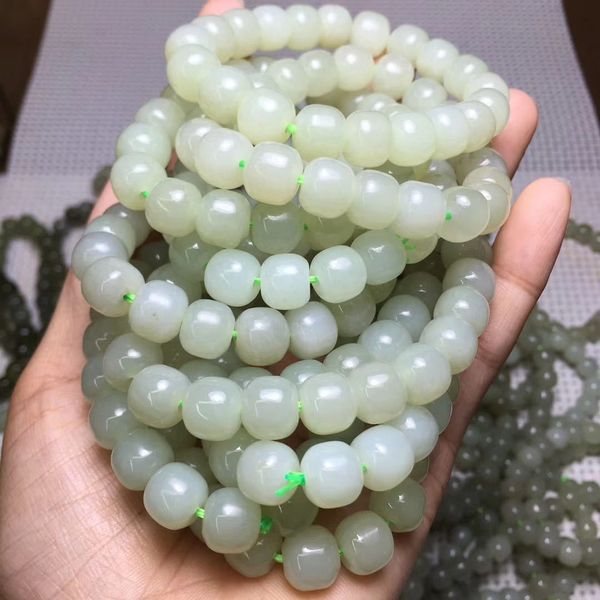 fioli natural xinjiang hetian jade qinghai material string pearl men's and women's folk style jade hand old bracelet braceletbrace, Golden;silver
fioli natural xinjiang hetian jade qinghai material string pearl men's and women's folk style jade hand old bracelet braceletbrace, Golden;silver