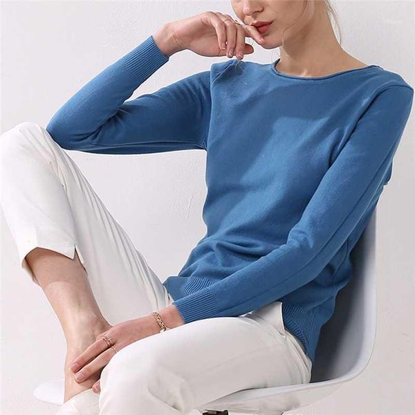 women knitting sweater long sleeves curled o-neck collar female short casual solid fashion thin pullover ladies winter sweaters1, White;black
women knitting sweater long sleeves curled o-neck collar female short casual solid fashion thin pullover ladies winter sweaters1, White;black
