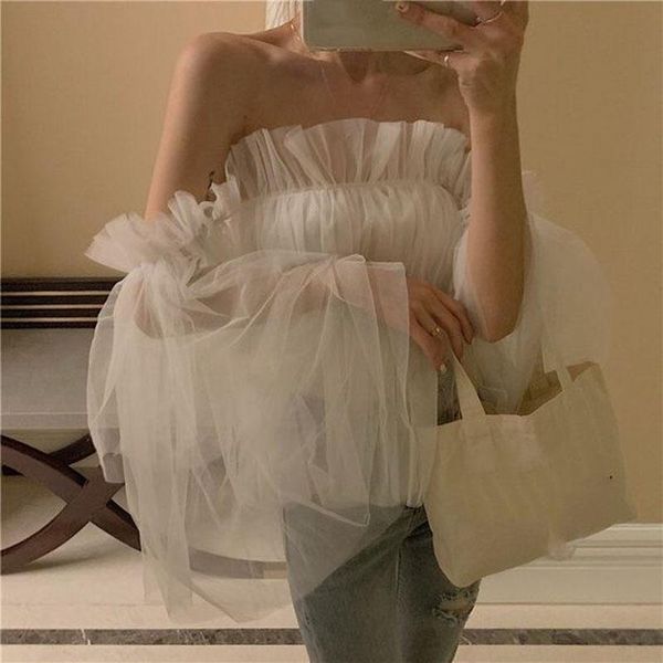 women's polos elegan ivory off shoulder women long sleeve tiered ruffle custom made formal party blouse high quality, White
women's polos elegan ivory off shoulder women long sleeve tiered ruffle custom made formal party blouse high quality, White