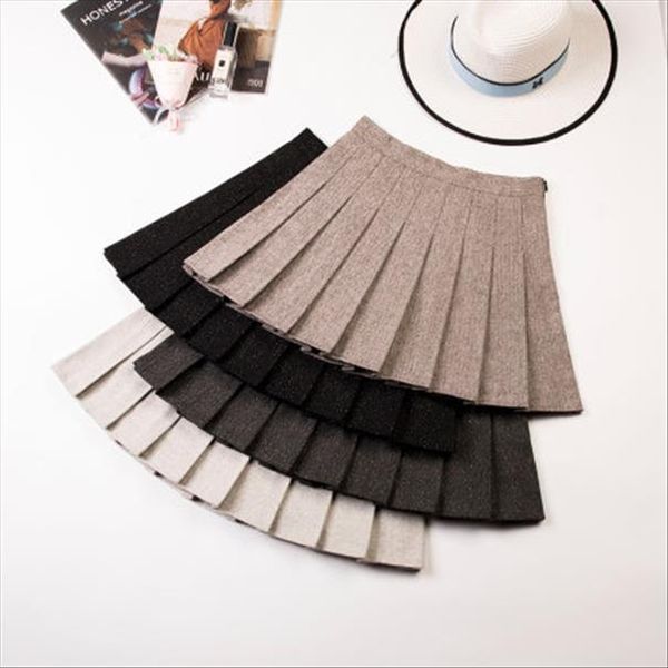 2020 new girls solid acrylic black short skirt high waist pleated skirt college for womens pleated plaid
2020 new girls solid acrylic black short skirt high waist pleated skirt college for womens pleated plaid