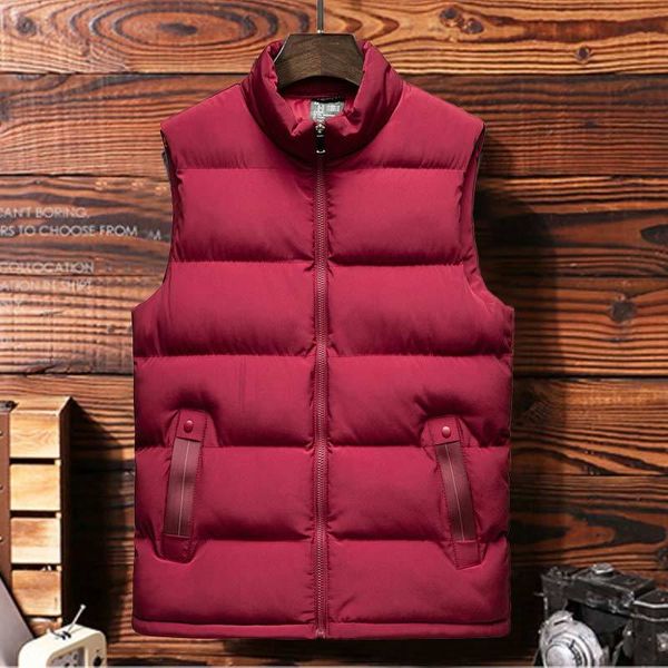 man designers mens winter sleeveless jacket vest cotton-padded men's vest autumn winter casual coats male waistcoat goose down jackets, Black
man designers mens winter sleeveless jacket vest cotton-padded men's vest autumn winter casual coats male waistcoat goose down jackets, Black