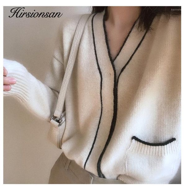 hirsionsan elegant sweater women vintage cashmere cardigan winter knitted outwear loose v neck female casual jumper knitwear1, White
hirsionsan elegant sweater women vintage cashmere cardigan winter knitted outwear loose v neck female casual jumper knitwear1, White