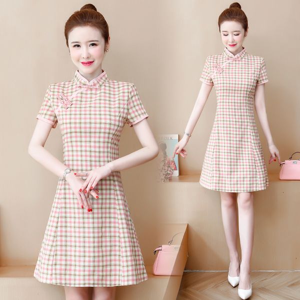 womens cheongsam plus size dressed in plaid beautiful fashion summer short mini party skinny chinese dress aj0x, Black;gray
womens cheongsam plus size dressed in plaid beautiful fashion summer short mini party skinny chinese dress aj0x, Black;gray