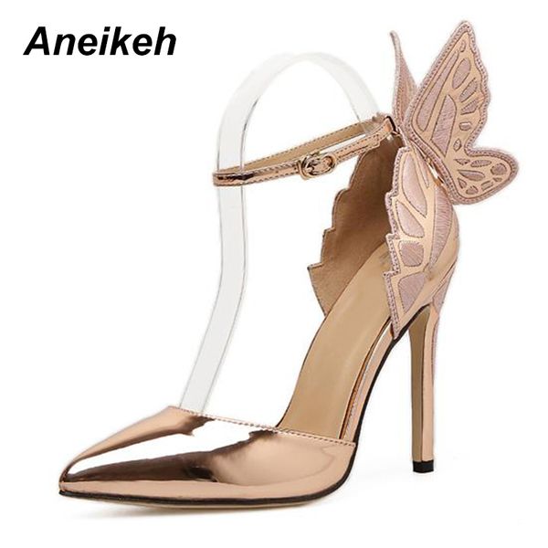 aneikeh fashion butterfly wing sold buckle strap women pumps pointed toe high heel women party shoes size 35-40 lj200928, Black
aneikeh fashion butterfly wing sold buckle strap women pumps pointed toe high heel women party shoes size 35-40 lj200928, Black