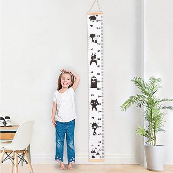 Ins Children Height Measuring Wooden Hanging Wall Sticker Pgraphy Home Room Decoration Baby Accessories For Ps Lj201105