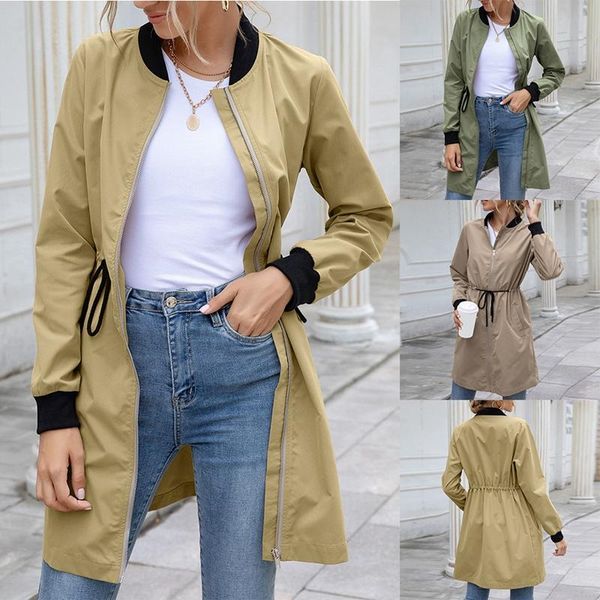 women's trench coats 2021 long coat outdoor waterproof clothing mid-length hooded waist windbreaker zipper lace-up jacket, Tan;black
women's trench coats 2021 long coat outdoor waterproof clothing mid-length hooded waist windbreaker zipper lace-up jacket, Tan;black