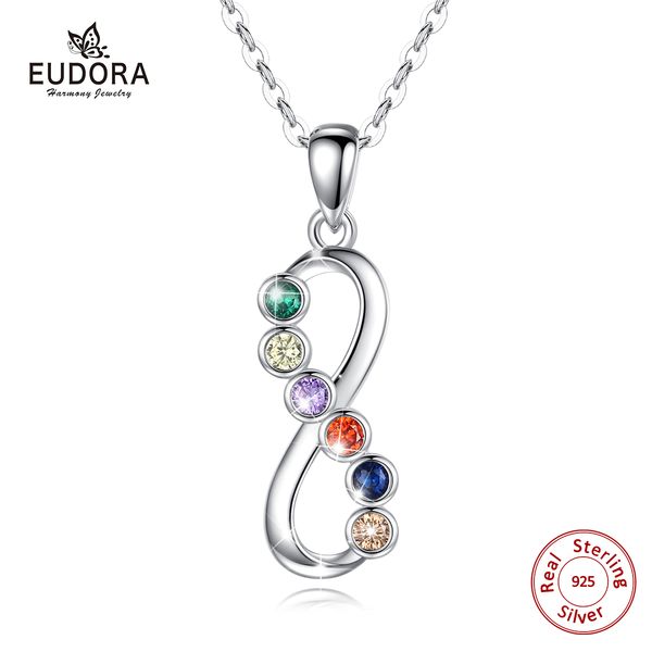 eudora 925 sterling sillver happiness 8 shape necklace infinity necklace with colorful cz for women girl friendship jewelry d553 q1127, Silver
eudora 925 sterling sillver happiness 8 shape necklace infinity necklace with colorful cz for women girl friendship jewelry d553 q1127, Silver
