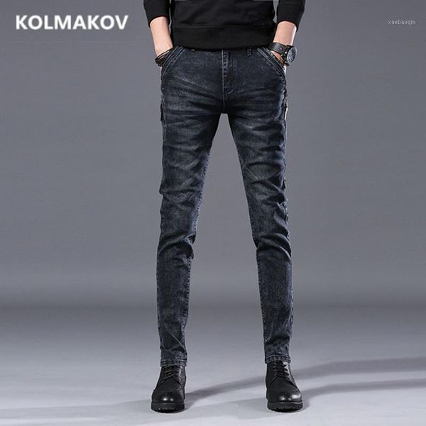 2019 fashion long jeans men black pencil pants trousers slim autumn denim elastic straight pants men's casual jeans1, Blue
2019 fashion long jeans men black pencil pants trousers slim autumn denim elastic straight pants men's casual jeans1, Blue