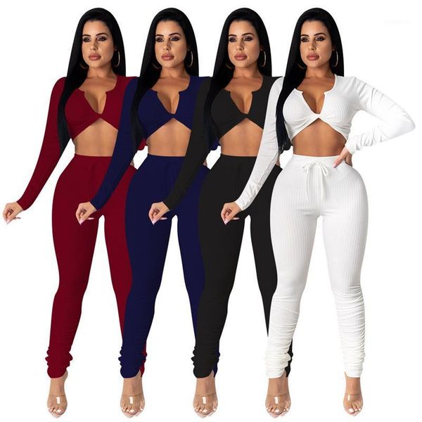 women v neck long sleeves tracksuit two piece set autumn winter and long tight pants tshirt leggings pants1, Gray
women v neck long sleeves tracksuit two piece set autumn winter and long tight pants tshirt leggings pants1, Gray