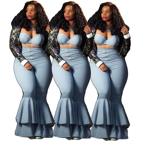women's tracksuits women 2 pieces set strapless + flare pants two piece and clothes jogging femme party night, Gray
women's tracksuits women 2 pieces set strapless + flare pants two piece and clothes jogging femme party night, Gray