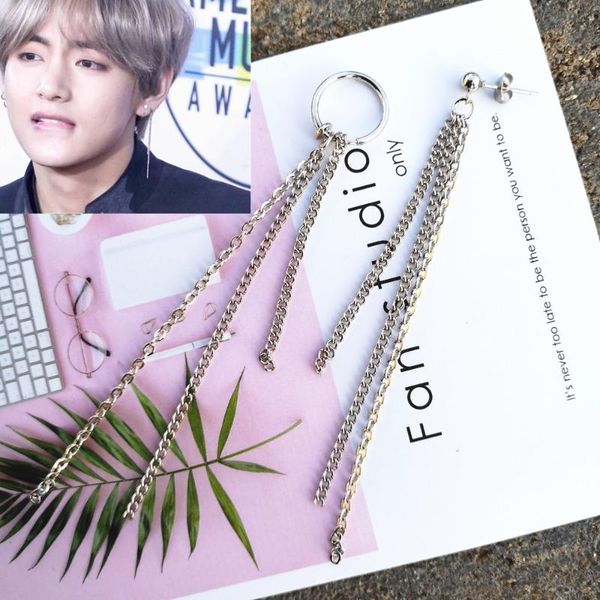 stud kpop dna korean simple earrings long men bangtan boys v earring for women chain accessories, Golden;silver
stud kpop dna korean simple earrings long men bangtan boys v earring for women chain accessories, Golden;silver