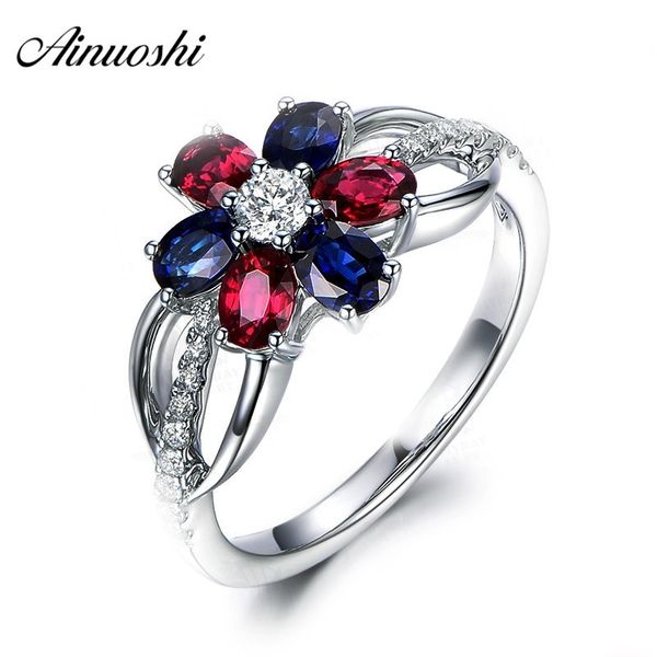 ainuoshi flower multicolor 3.5ct oval red blue cocktail ring 925 sterling silver engagement anniversary ring romantic girls gift y200106, Slivery;golden
ainuoshi flower multicolor 3.5ct oval red blue cocktail ring 925 sterling silver engagement anniversary ring romantic girls gift y200106, Slivery;golden