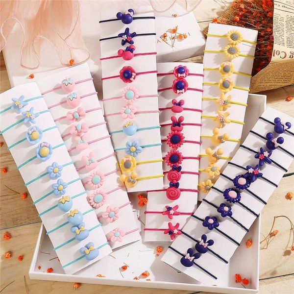hair accessories 10pcs/set for girls cute cartoon animal flower elastic bands kids ponytail holder scrunchie headband, Slivery;white
hair accessories 10pcs/set for girls cute cartoon animal flower elastic bands kids ponytail holder scrunchie headband, Slivery;white