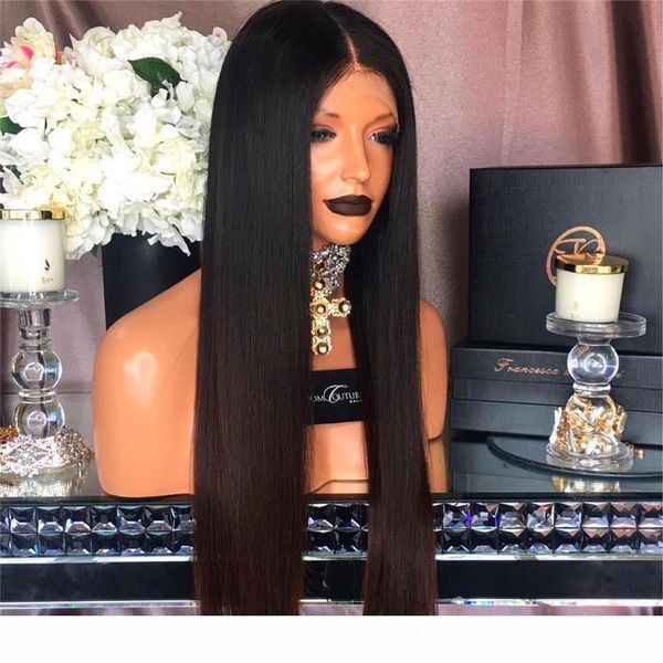 130 density silky straight lace front human hair wigs brazilian remy hair 8-26 inches natural color wigs for all women, Black;brown
130 density silky straight lace front human hair wigs brazilian remy hair 8-26 inches natural color wigs for all women, Black;brown