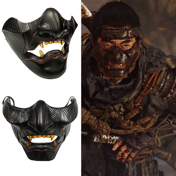 of tsushima samurai resin ghost half face guise cosplay jin sakai halloween larp demon oni costume accessory mask for adult
of tsushima samurai resin ghost half face guise cosplay jin sakai halloween larp demon oni costume accessory mask for adult