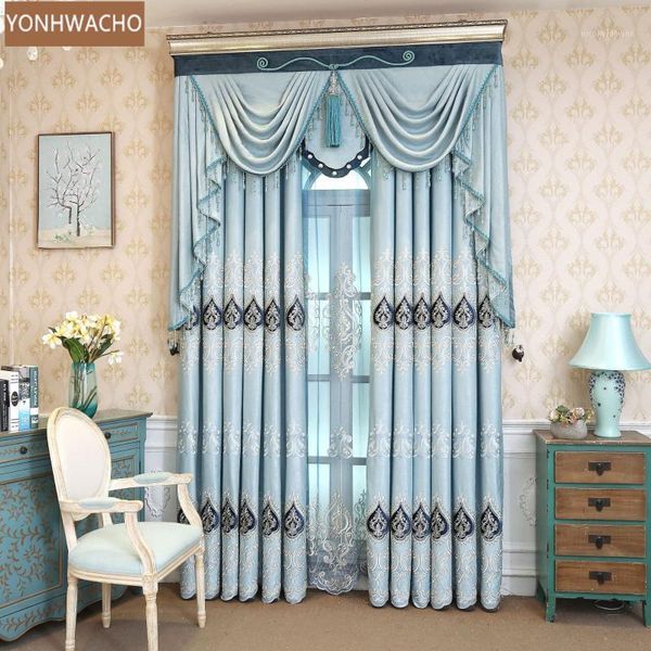 curtain & drapes custom velvet pastoral high shading pasted cord embroidery blue cloth blackout valance tulle c3921
curtain & drapes custom velvet pastoral high shading pasted cord embroidery blue cloth blackout valance tulle c3921