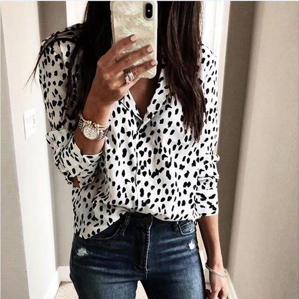 fashion women long sleeve leopard blouse v neck shirt ladies ol party dames streetwear blusas femininas elegante, White
fashion women long sleeve leopard blouse v neck shirt ladies ol party dames streetwear blusas femininas elegante, White