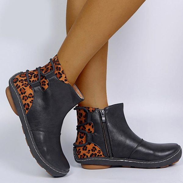 pu basic wild boots fashion short boots zippers leopard shoes women's comfort shoes fashion snake print laces ankle, Black
pu basic wild boots fashion short boots zippers leopard shoes women's comfort shoes fashion snake print laces ankle, Black