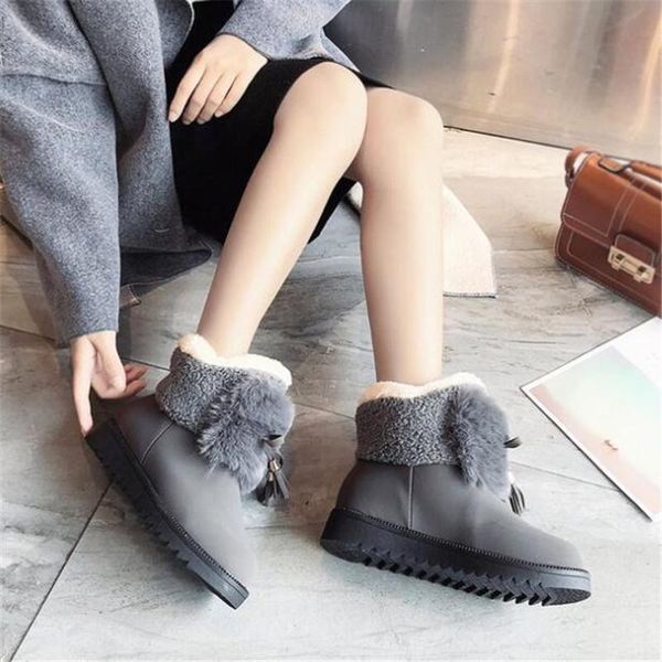 snow boots female autumn and winter new versatile student female cotton short tube plus velvet warm women boots zapatos de mujer, Black
snow boots female autumn and winter new versatile student female cotton short tube plus velvet warm women boots zapatos de mujer, Black