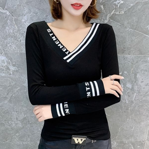 fashion v-neck t-shirt women new autumn winter european clothes long sleeve camiseta mujer bottoming shirt tees t9n101 201028, White
fashion v-neck t-shirt women new autumn winter european clothes long sleeve camiseta mujer bottoming shirt tees t9n101 201028, White