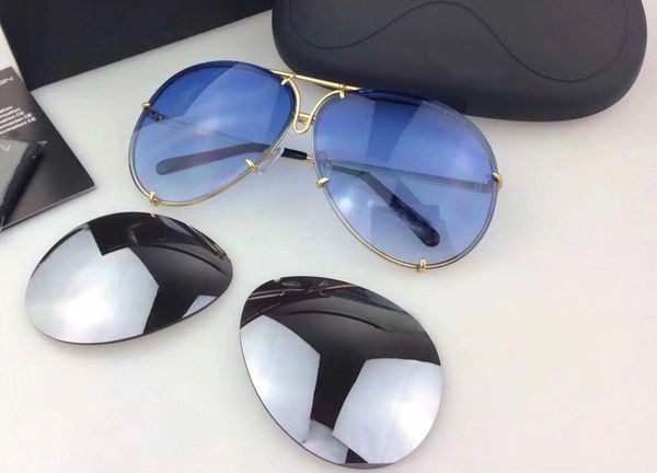 classic pilot sunglasses gold frame blue shaded interchangeable lens gafas de sol fashion sugnlasses glasses shades with case, White;black
classic pilot sunglasses gold frame blue shaded interchangeable lens gafas de sol fashion sugnlasses glasses shades with case, White;black