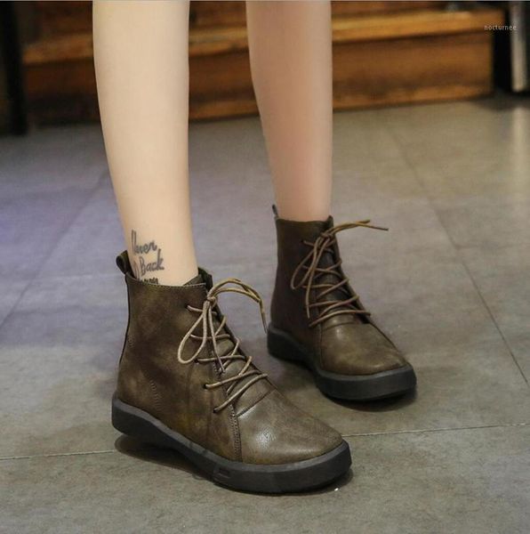 women ankle boots ladies platform lace warm boots female snowboots fashion flats motorcycle leather non-slip casual footwe1, Black
women ankle boots ladies platform lace warm boots female snowboots fashion flats motorcycle leather non-slip casual footwe1, Black