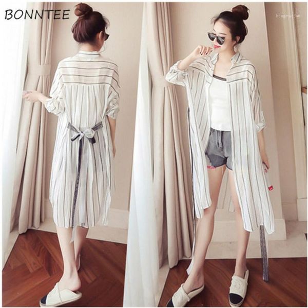shirts women simple striped all-match korean chic sunshade loose summer breathable womens trendy leisure blouses single breasted1, White
shirts women simple striped all-match korean chic sunshade loose summer breathable womens trendy leisure blouses single breasted1, White