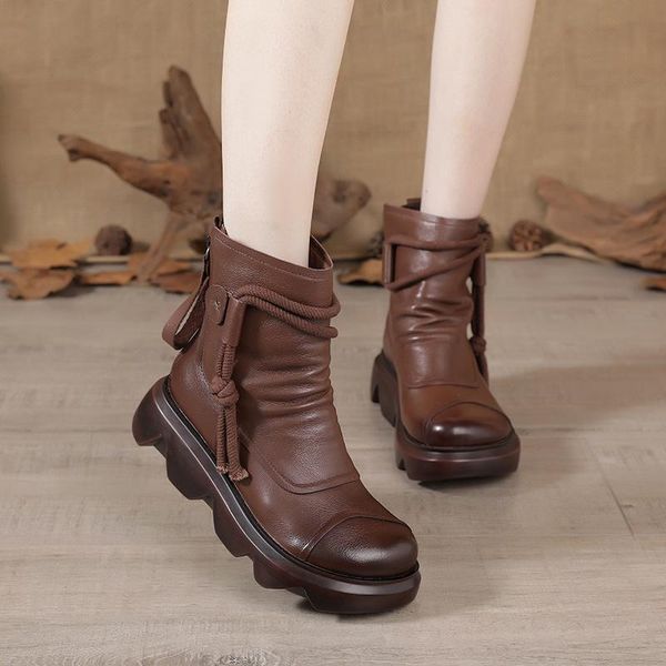 national style women boots 2021 autumn winter vintage genuine leather warm shoes female soft bottom sneakers woman ankle boots, Black
national style women boots 2021 autumn winter vintage genuine leather warm shoes female soft bottom sneakers woman ankle boots, Black