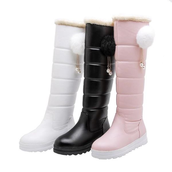 boots women's winter knee high shoes comfortable metal decoration round toe snow crystal women maziao, Black
boots women's winter knee high shoes comfortable metal decoration round toe snow crystal women maziao, Black