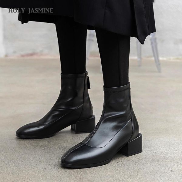 womens boots new spring/autumn microfiber ankle boots for women zipper round toe square heel ladies shoes high (5cm-8cm) rubber1, Black
womens boots new spring/autumn microfiber ankle boots for women zipper round toe square heel ladies shoes high (5cm-8cm) rubber1, Black