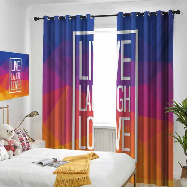 thermal insulated room darkening window shade famous slogan framework with triangulated low poly effects colorful print curtain
thermal insulated room darkening window shade famous slogan framework with triangulated low poly effects colorful print curtain