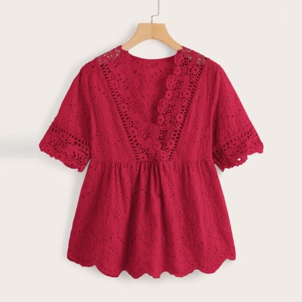 plus size summer fashion floral lace blouse casual ladies solid tee female women short sleeve shirt blusas pullover#g31, White
plus size summer fashion floral lace blouse casual ladies solid tee female women short sleeve shirt blusas pullover#g31, White
