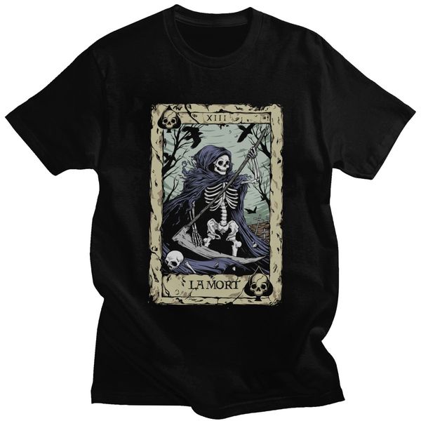 sport streetwear death tarot t-shirt men short sleeve major arcana halloween spooky skeleton creepy tee shirt cotton harajuku tshirt
sport streetwear death tarot t-shirt men short sleeve major arcana halloween spooky skeleton creepy tee shirt cotton harajuku tshirt