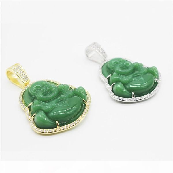 hip hop iced out smile buddha green stone zircon 18k gold plated necklace for men women, Silver
hip hop iced out smile buddha green stone zircon 18k gold plated necklace for men women, Silver