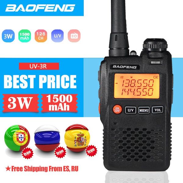 walkie talkie uv-3r baofeng dual band uhf/vhf transceiver 99 channels two way radio fm portable ham transmitter
walkie talkie uv-3r baofeng dual band uhf/vhf transceiver 99 channels two way radio fm portable ham transmitter
