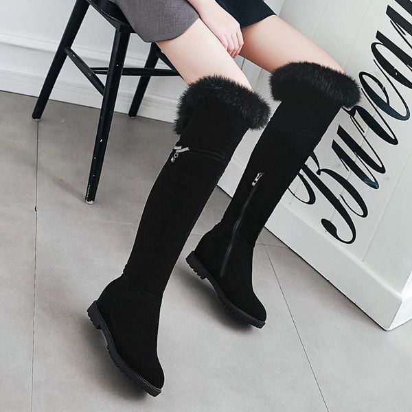 boots women shoes 2021 winter nubuck wedges over-the-knee for big size 34-45, Black
boots women shoes 2021 winter nubuck wedges over-the-knee for big size 34-45, Black