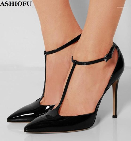 ashiofu new wholesale handmade women's high heel pumps t-strap pointy party dress shoes daily wear evening fashion court shoes1, Black
ashiofu new wholesale handmade women's high heel pumps t-strap pointy party dress shoes daily wear evening fashion court shoes1, Black