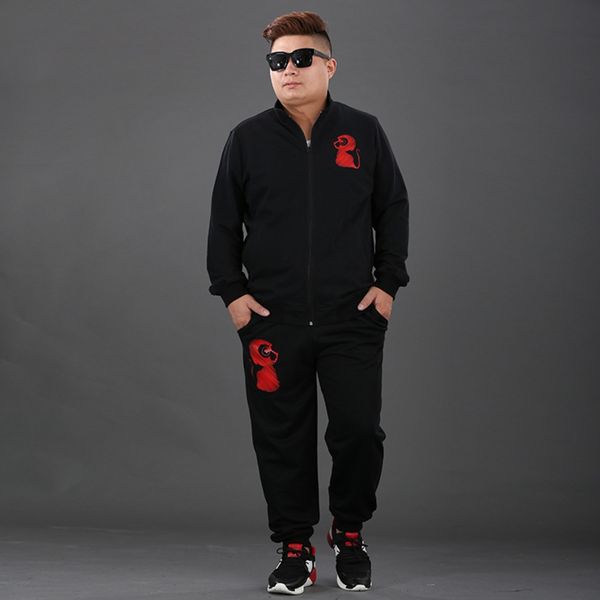 autumn new large men's casual loose new autumn movement large sports monkey sportswear men's fattening and cardigan sports suit 23, Black
autumn new large men's casual loose new autumn movement large sports monkey sportswear men's fattening and cardigan sports suit 23, Black