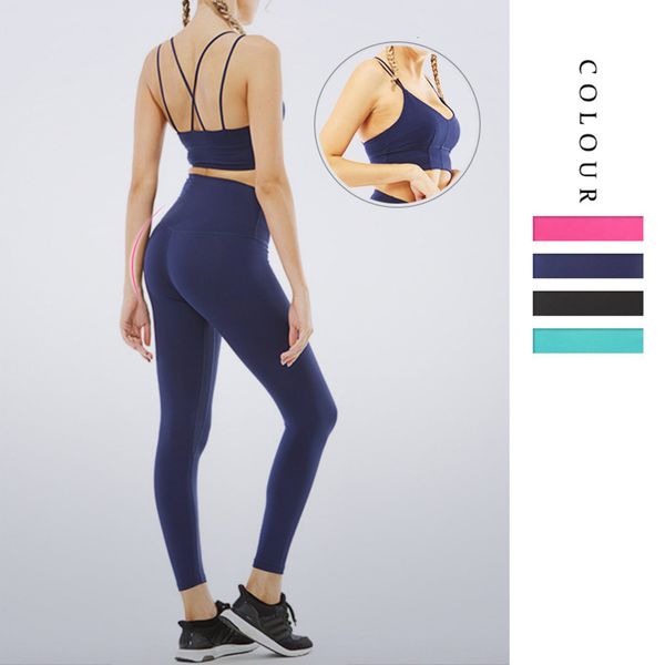seamless wind simple solid pants color women's cross bra yoga two piece exercise suit, Gray
seamless wind simple solid pants color women's cross bra yoga two piece exercise suit, Gray