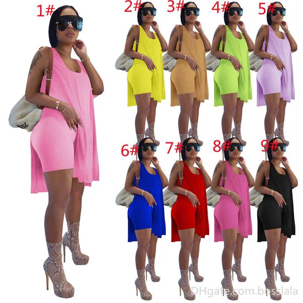 designer summer short pants suit women solid color split sleeveless loose vest + shorts two piece jogger sets plus size clothes, White
designer summer short pants suit women solid color split sleeveless loose vest + shorts two piece jogger sets plus size clothes, White