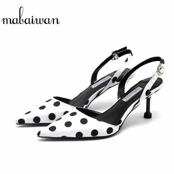 sandals mabaiwan designer polka dot high heel pointed toe party fashion office women stilettos back strap pumps, Black
sandals mabaiwan designer polka dot high heel pointed toe party fashion office women stilettos back strap pumps, Black
