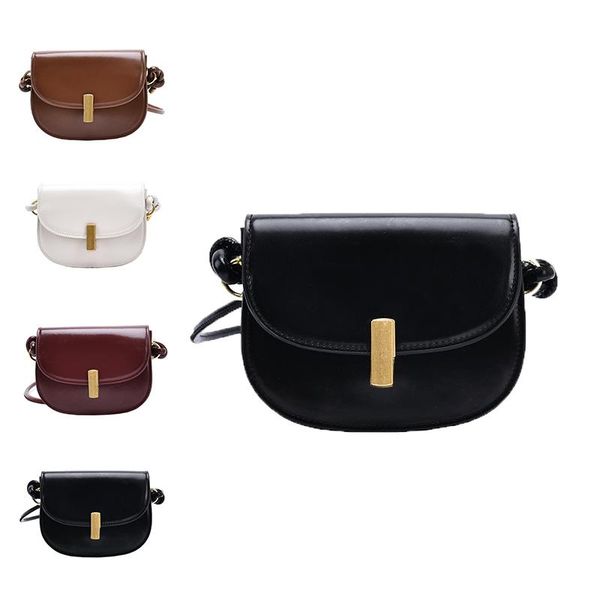 2020 женщины новая мода стиль pu кожа простые элегантные дамы повседневная сплошная роскошная сумка crossbody