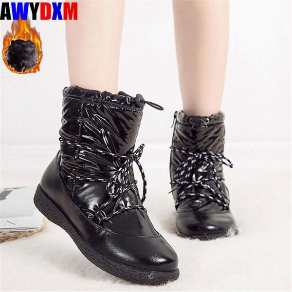 women snow boots 2020 winter shoes warm plush women's casual flat platform ankle boots waterproof snow comfort female new, Black
women snow boots 2020 winter shoes warm plush women's casual flat platform ankle boots waterproof snow comfort female new, Black