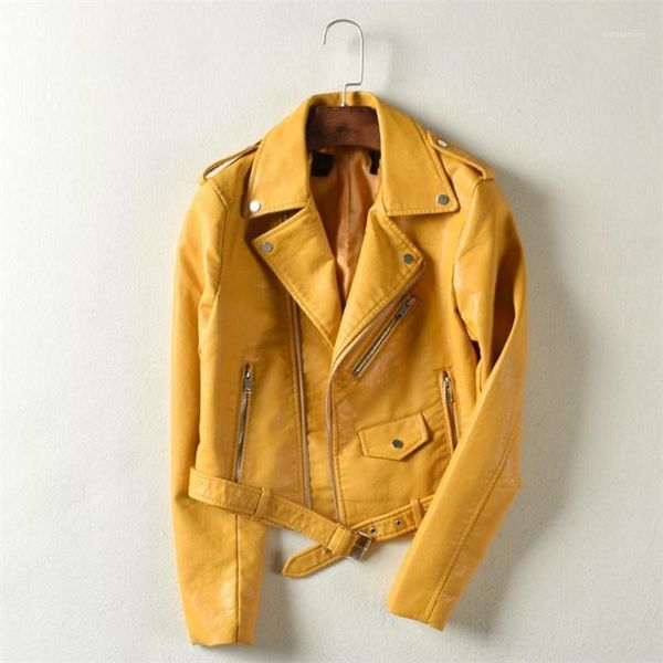 nice spring and autumn bright yellow jacket for women of artificial leather zippered leather coat collar women pu jacket pink1, Black
nice spring and autumn bright yellow jacket for women of artificial leather zippered leather coat collar women pu jacket pink1, Black