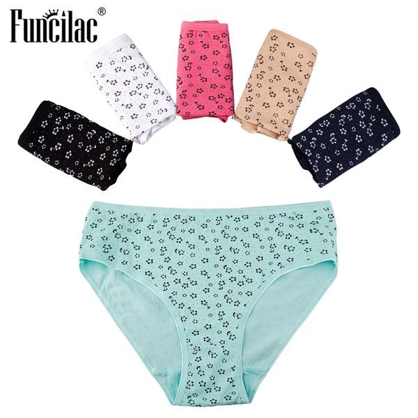 funcilac underwear women plus size panties floral print underpants mid rise cotton briefs for women 5pcs/lot 201112, Black;pink
funcilac underwear women plus size panties floral print underpants mid rise cotton briefs for women 5pcs/lot 201112, Black;pink