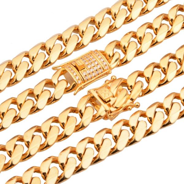 gold color fashion miami curb link chain necklace or bracelet for men's custom size 7-40inch stainless steel 15mm jewelry, Silver
gold color fashion miami curb link chain necklace or bracelet for men's custom size 7-40inch stainless steel 15mm jewelry, Silver