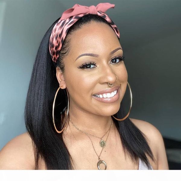 headband wig human hair wigs for women brazilian straight human hair wig with headband full machine made no lace frontal, Black;brown
headband wig human hair wigs for women brazilian straight human hair wig with headband full machine made no lace frontal, Black;brown